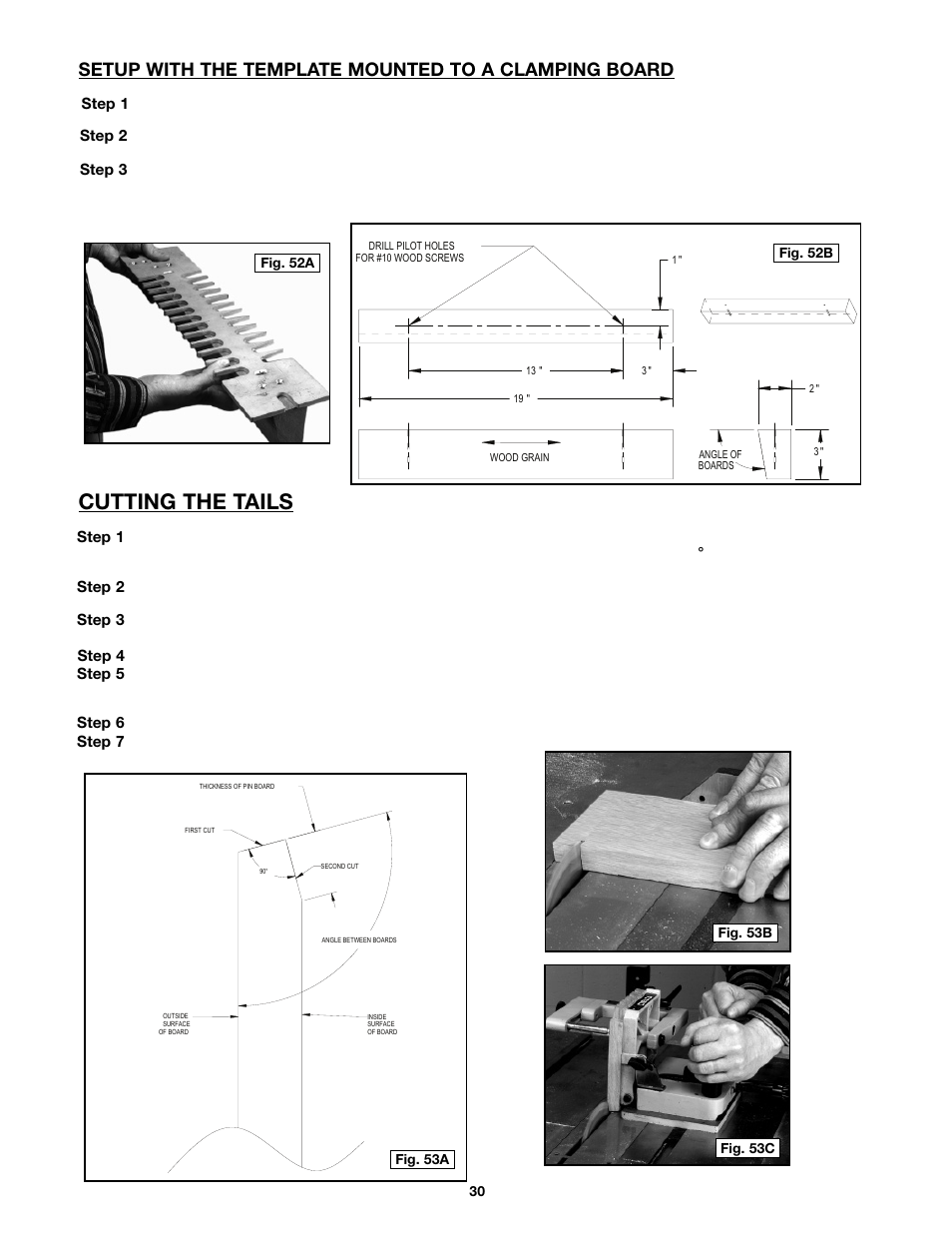 Cutting the tails | Porter-Cable 4216 User Manual | Page 30 / 44