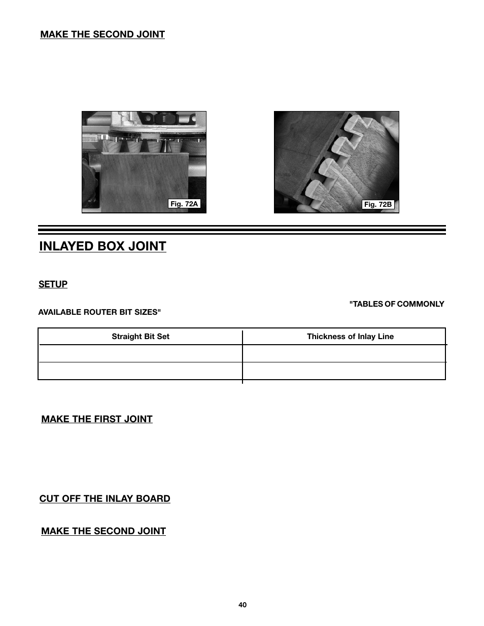 Inlayed box joint | Porter-Cable 4216 User Manual | Page 40 / 44