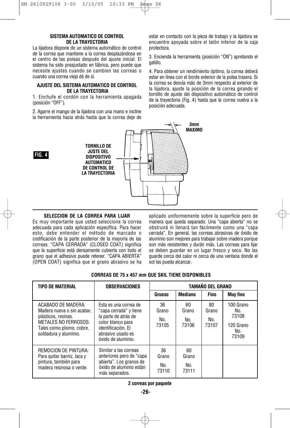 Porter-Cable 7313 User Manual | Page 26 / 32