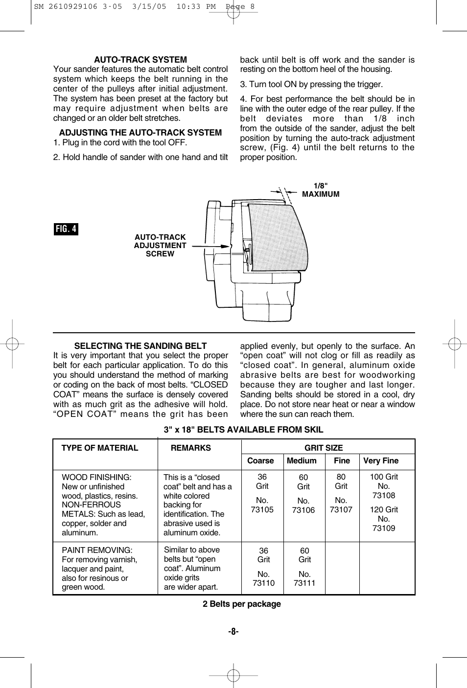 Porter-Cable 7313 User Manual | Page 8 / 32