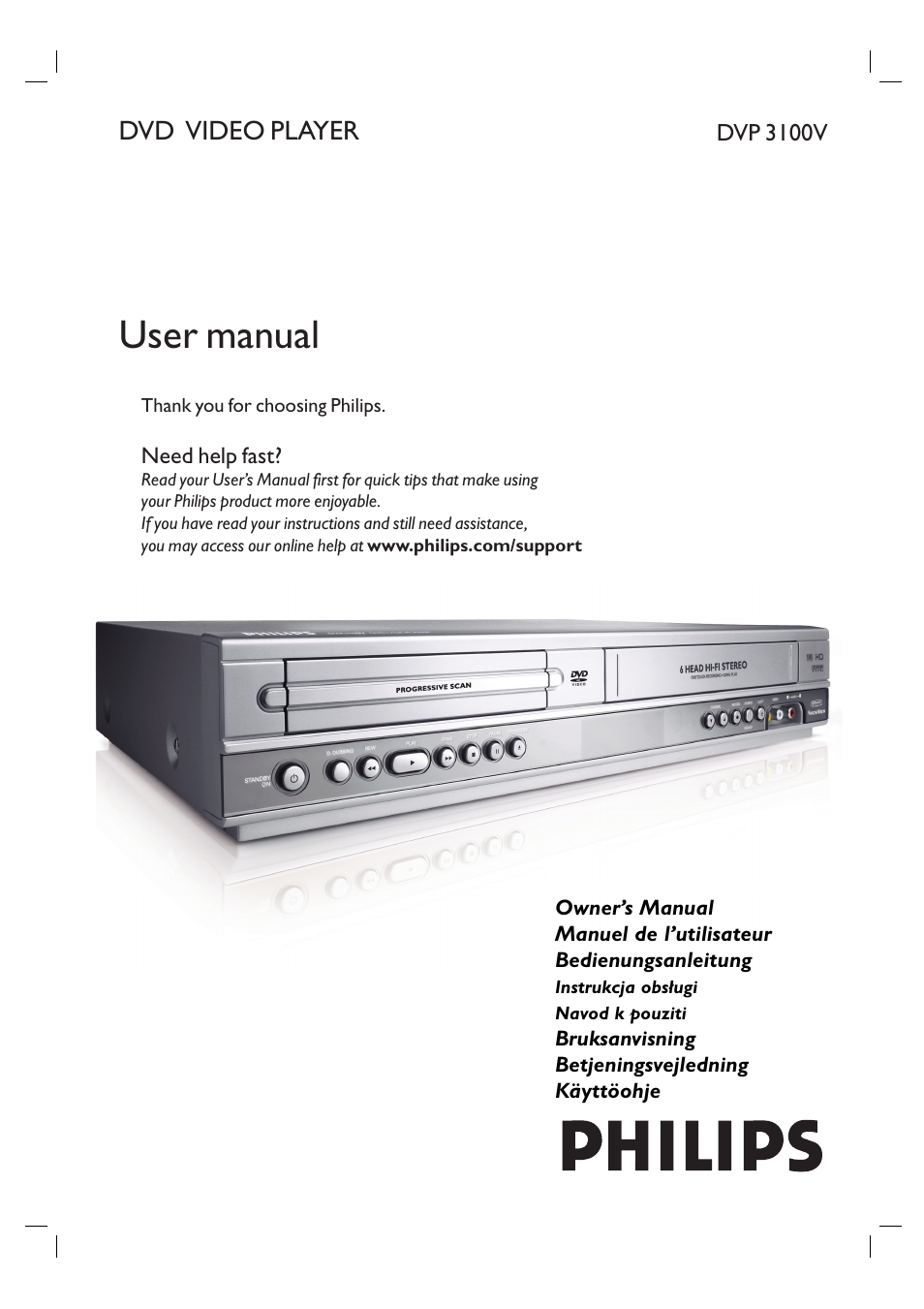 Porter-Cable DVP 3100V User Manual | 40 pages