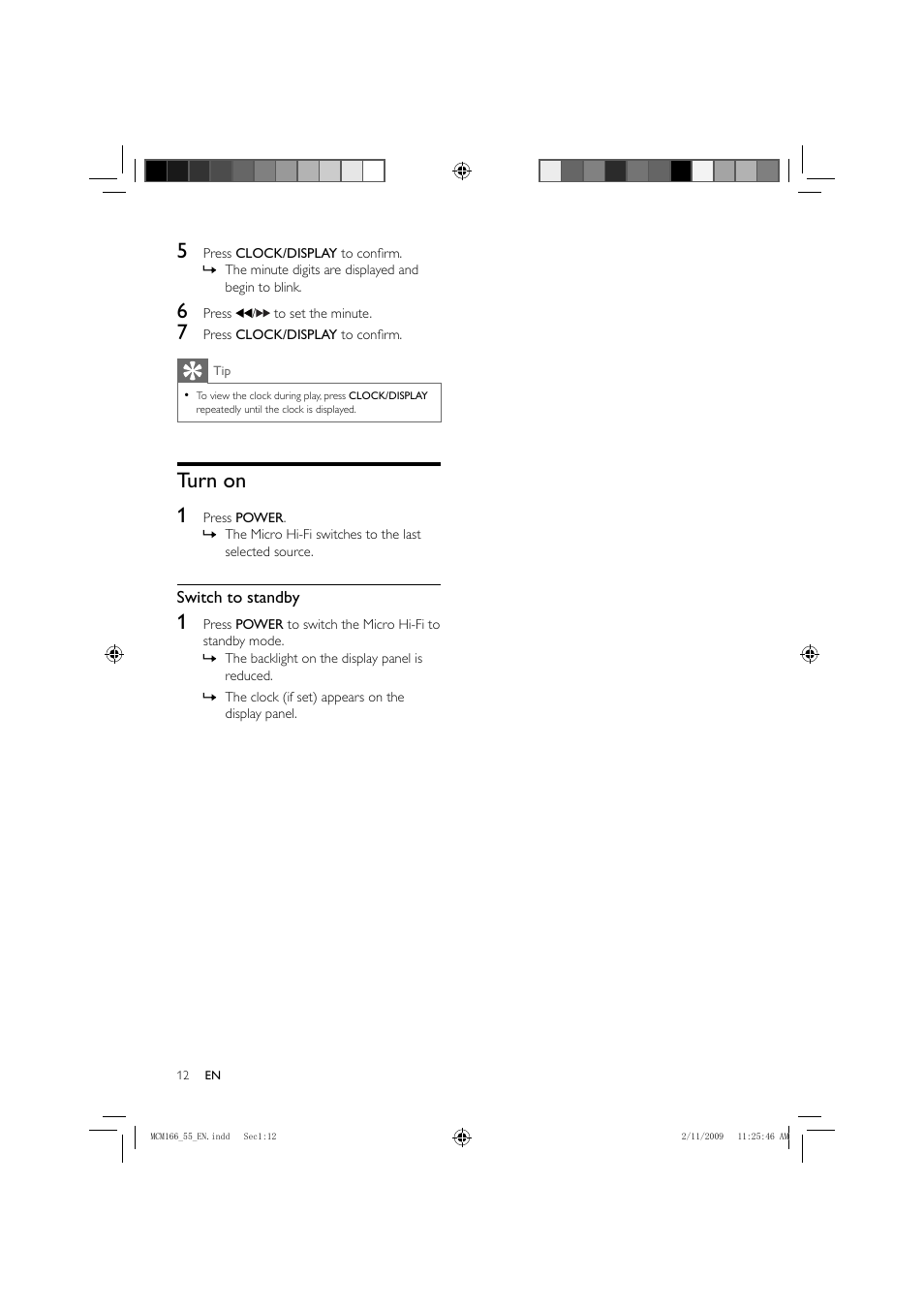 Turn on 1 | Porter-Cable MCM155 User Manual | Page 13 / 30