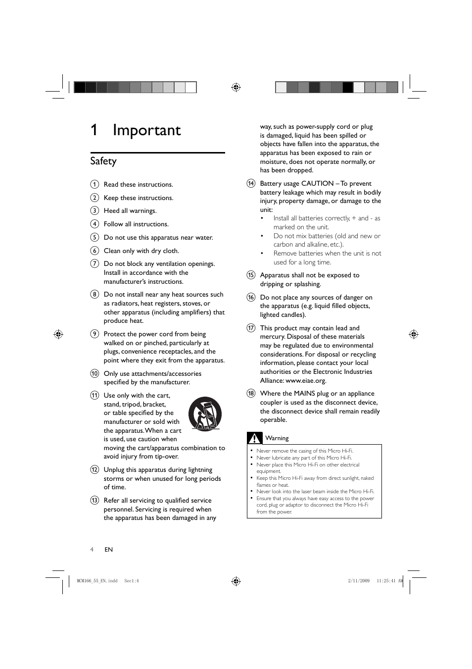 1 important, Safety | Porter-Cable MCM155 User Manual | Page 5 / 30