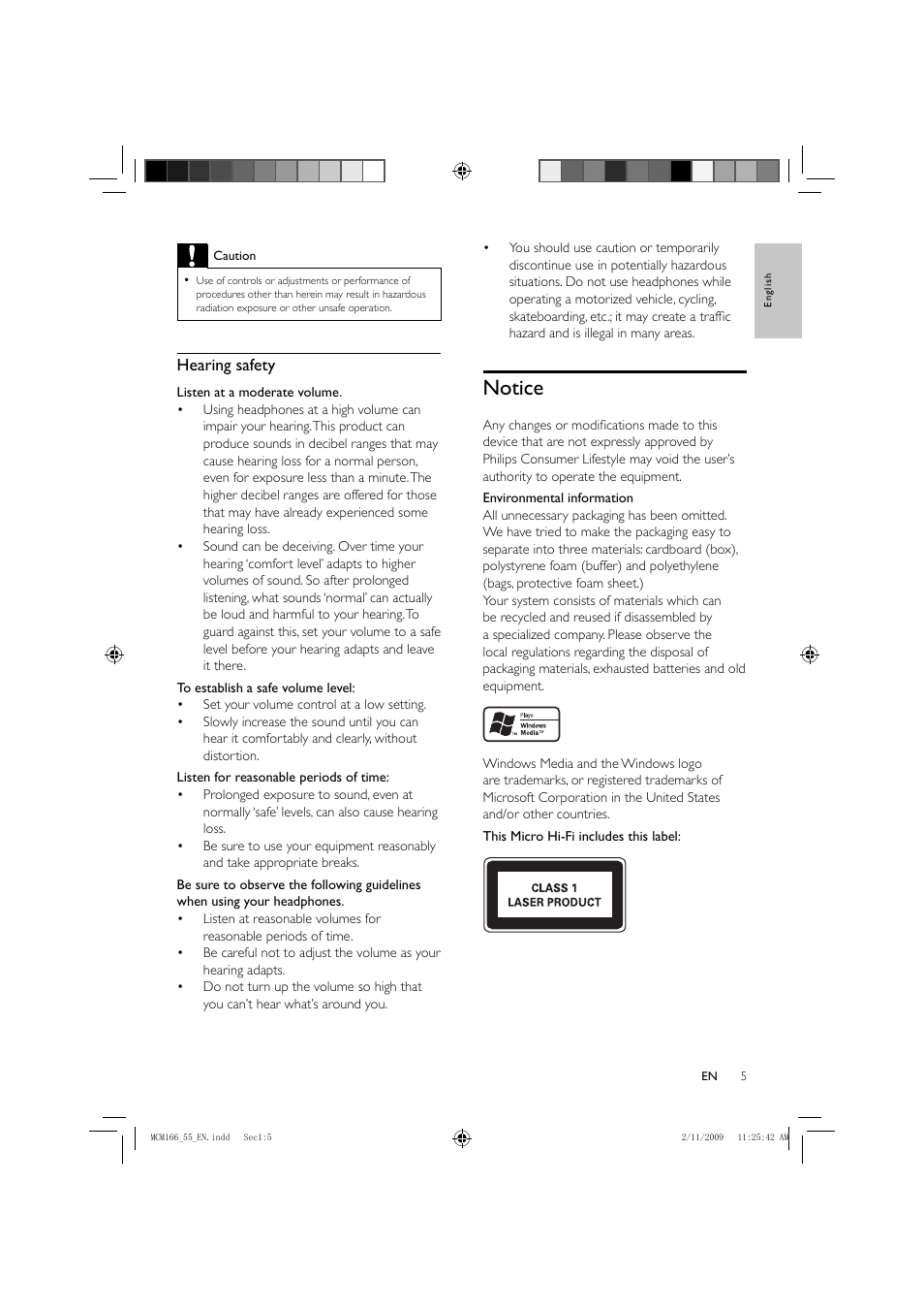 Notice | Porter-Cable MCM155 User Manual | Page 6 / 30