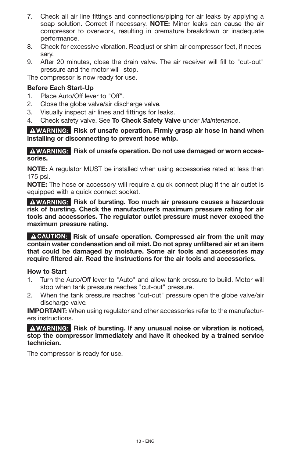 Porter-Cable N028591 User Manual | Page 13 / 80