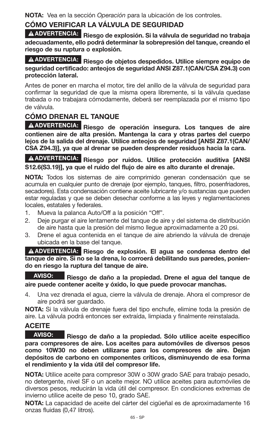 Porter-Cable N028591 User Manual | Page 65 / 80