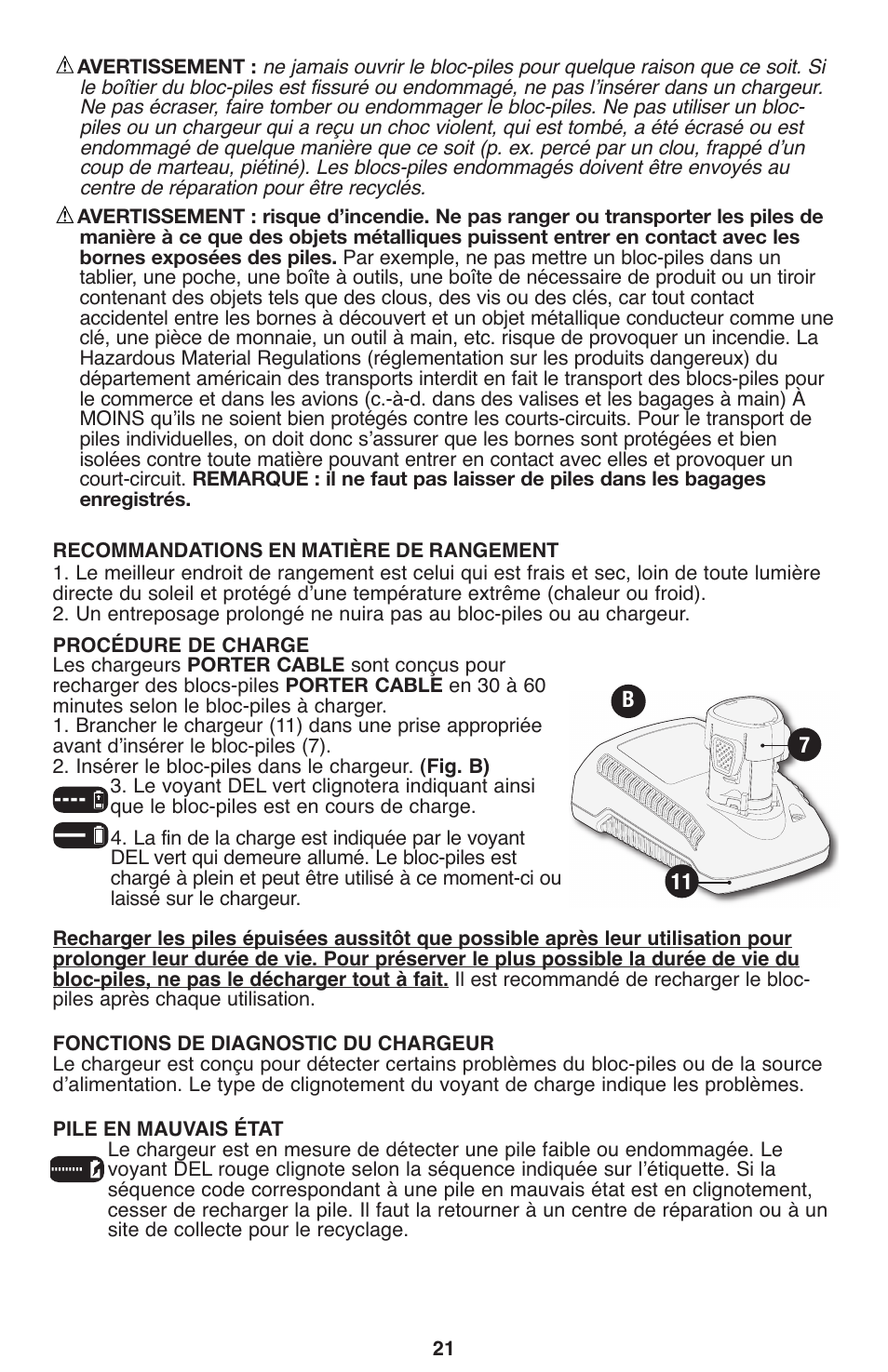 Porter-Cable PCL120DD User Manual | Page 21 / 44