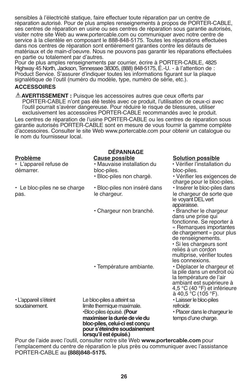 Porter-Cable PCL120DD User Manual | Page 26 / 44