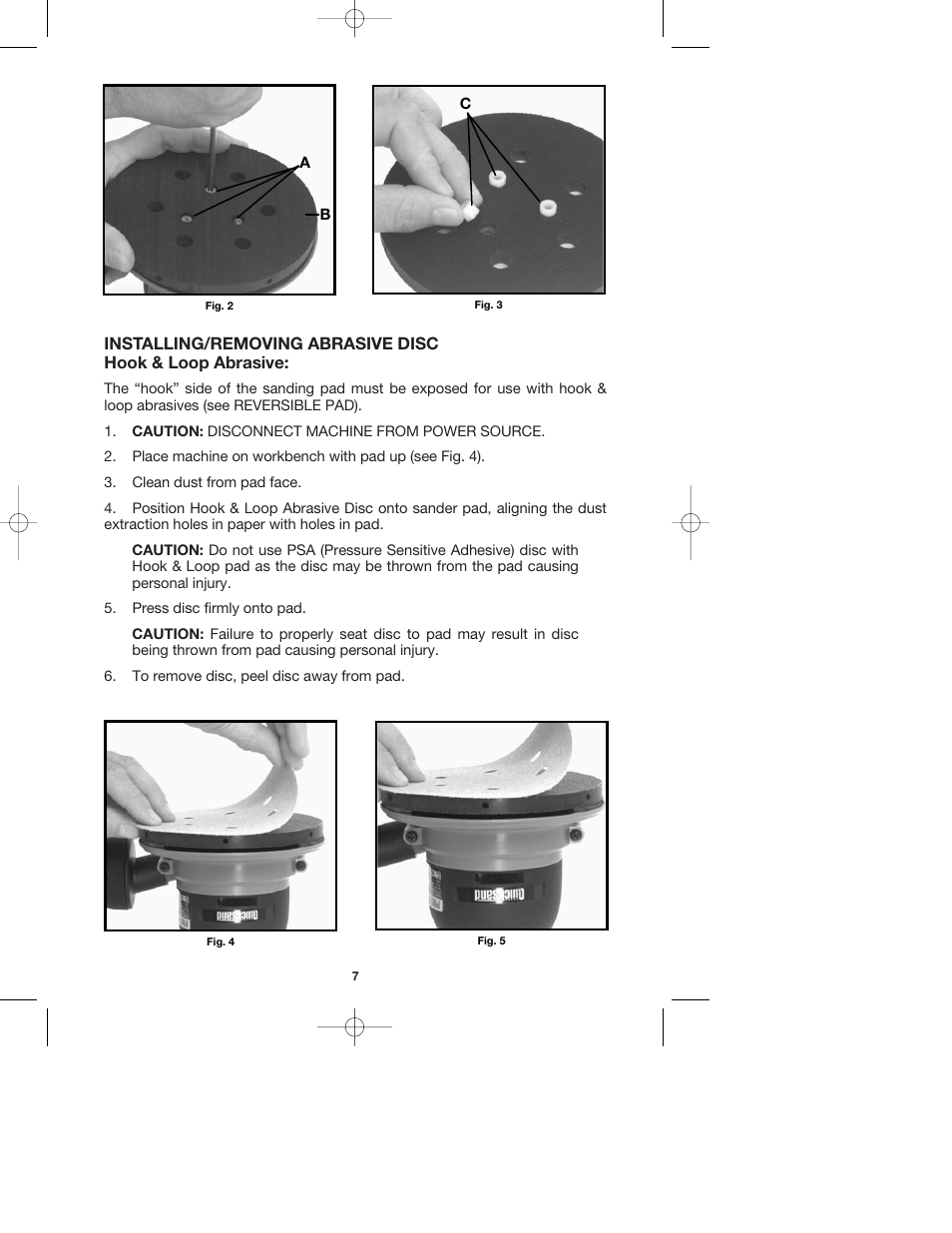 Porter-Cable QUICKSAND 335 User Manual | Page 7 / 13