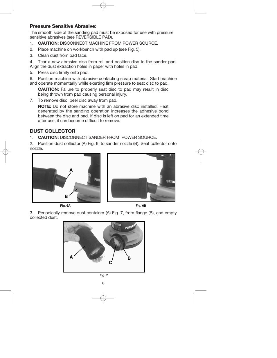 Porter-Cable QUICKSAND 335 User Manual | Page 8 / 13