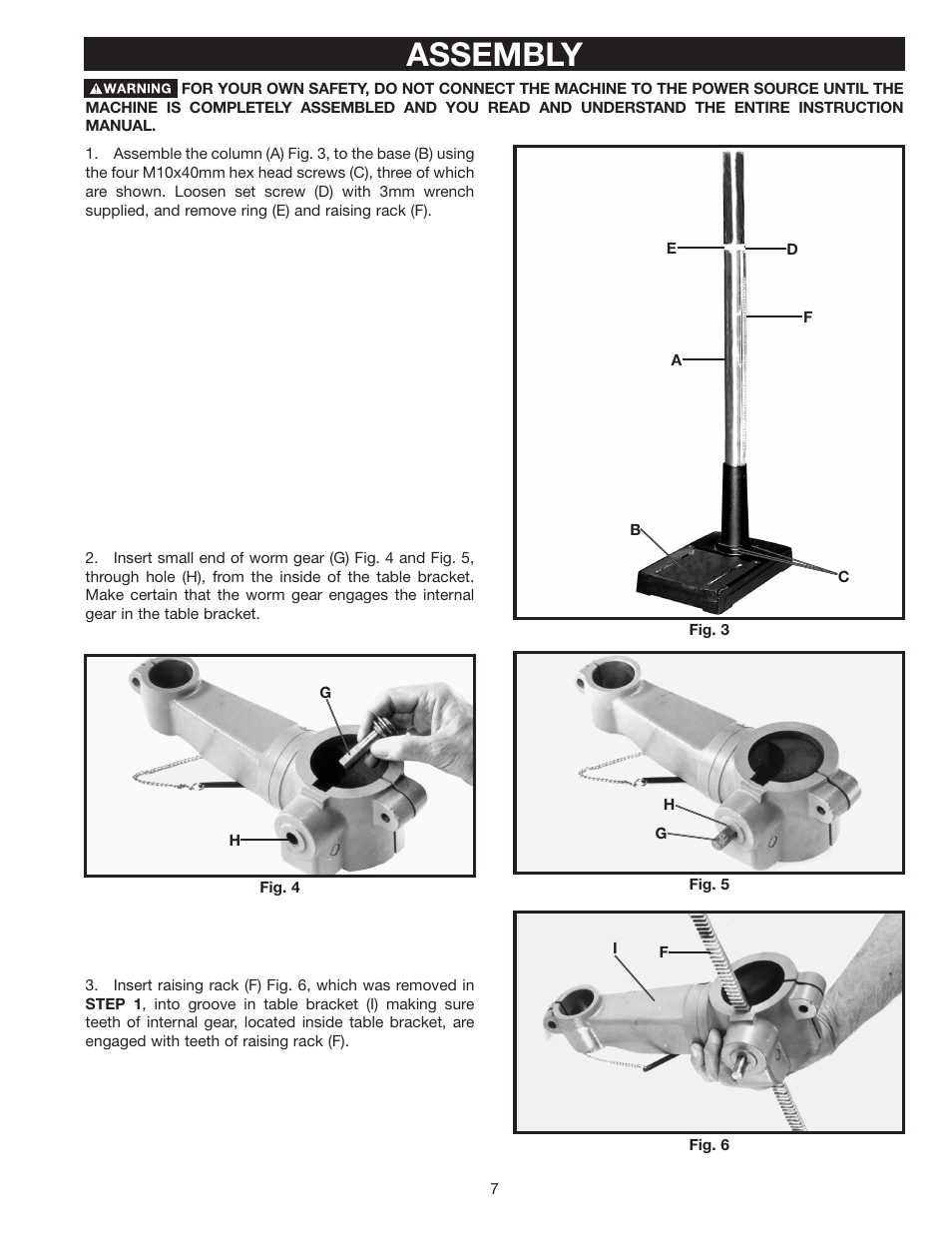 Assembly | Porter-Cable 17-990X User Manual | Page 7 / 20