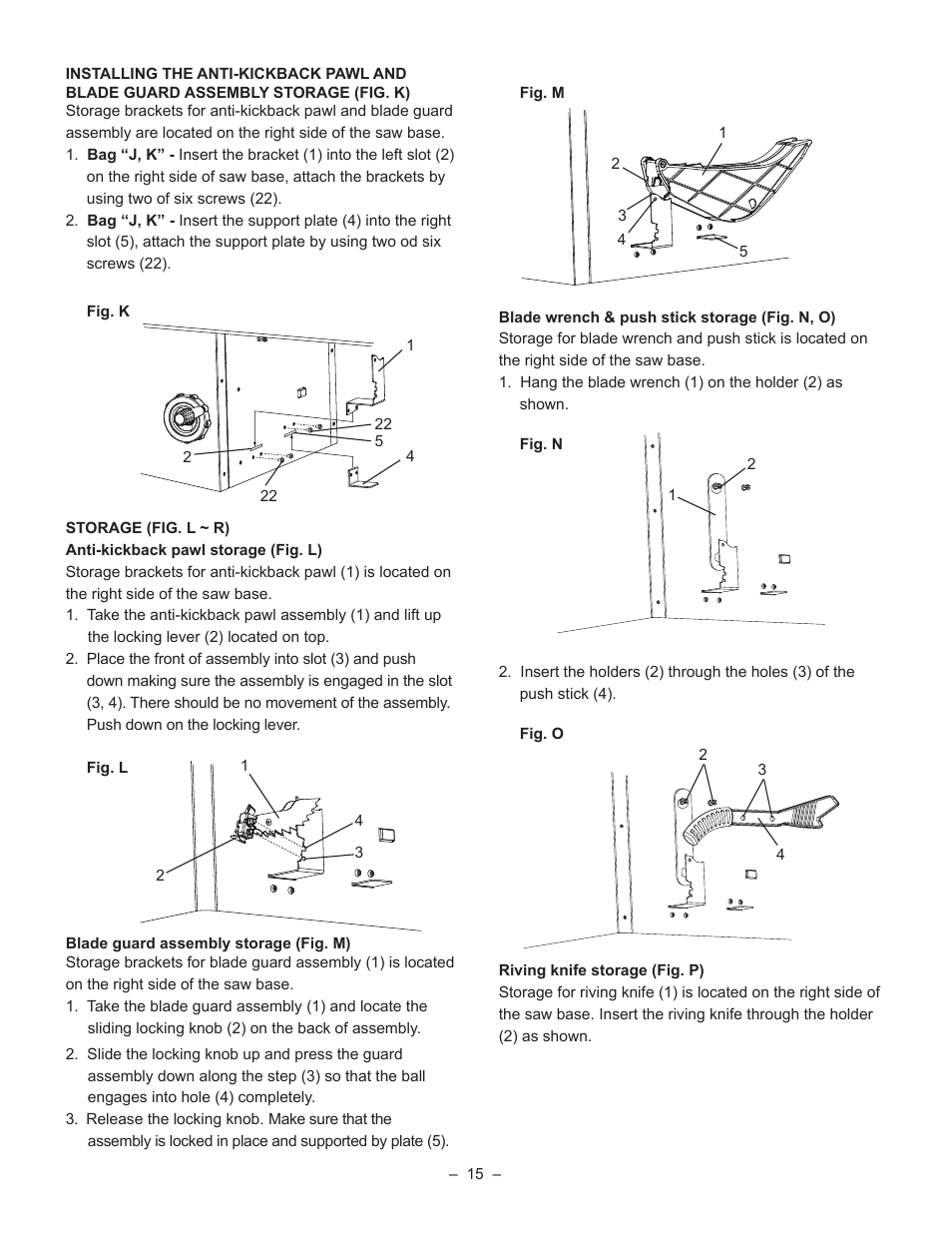 Porter-Cable PCB270TS User Manual | Page 15 / 38