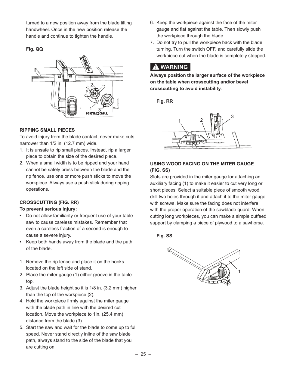 Porter-Cable PCB270TS User Manual | Page 25 / 38