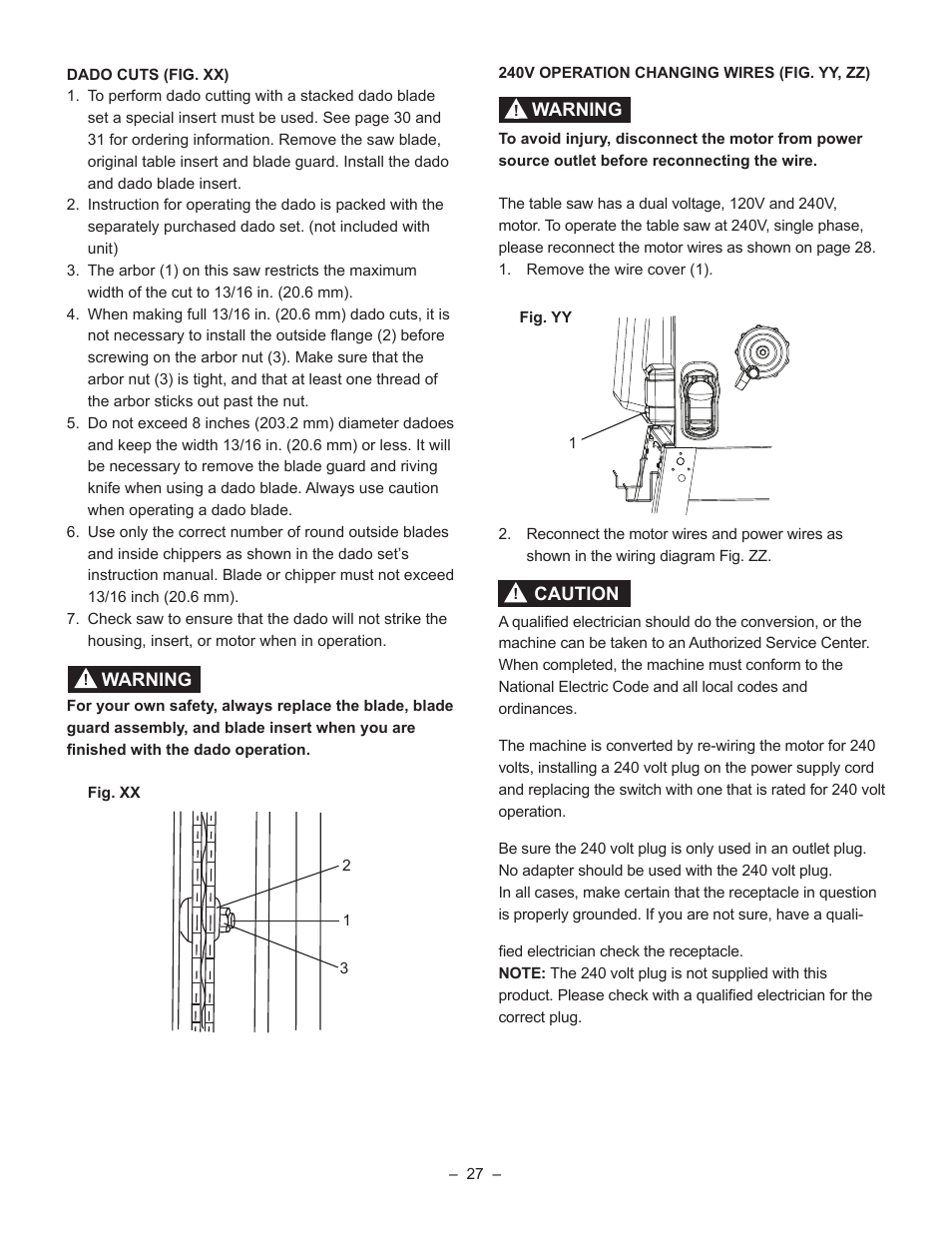 Porter-Cable PCB270TS User Manual | Page 27 / 38