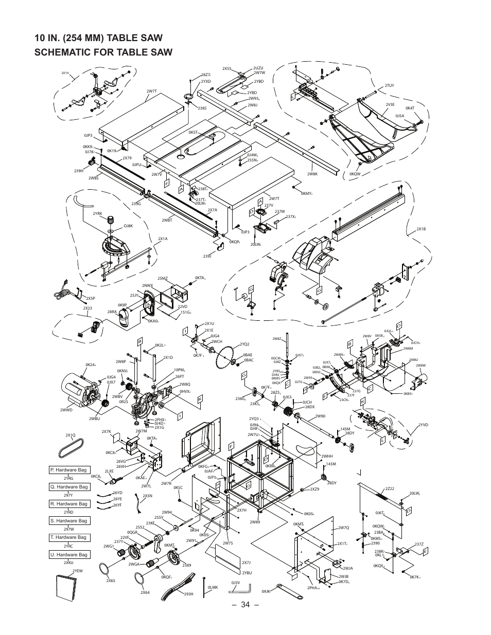Porter-Cable PCB270TS User Manual | Page 34 / 38