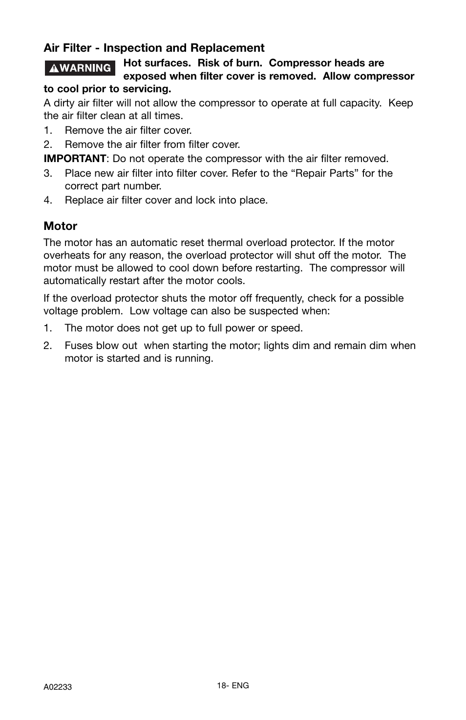 Porter-Cable C2550 User Manual | Page 18 / 26