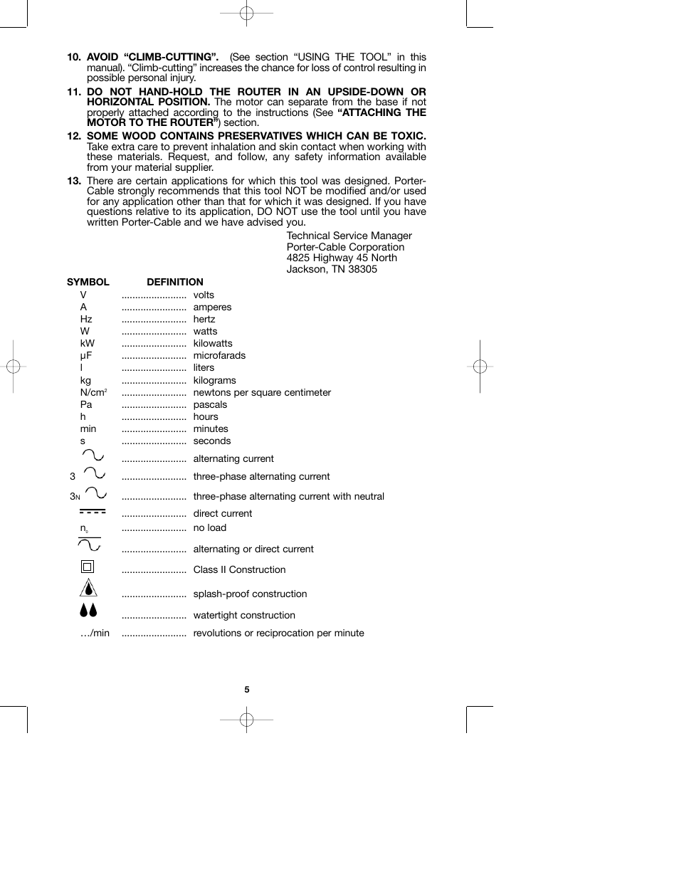 Porter-Cable 100H User Manual | Page 5 / 13