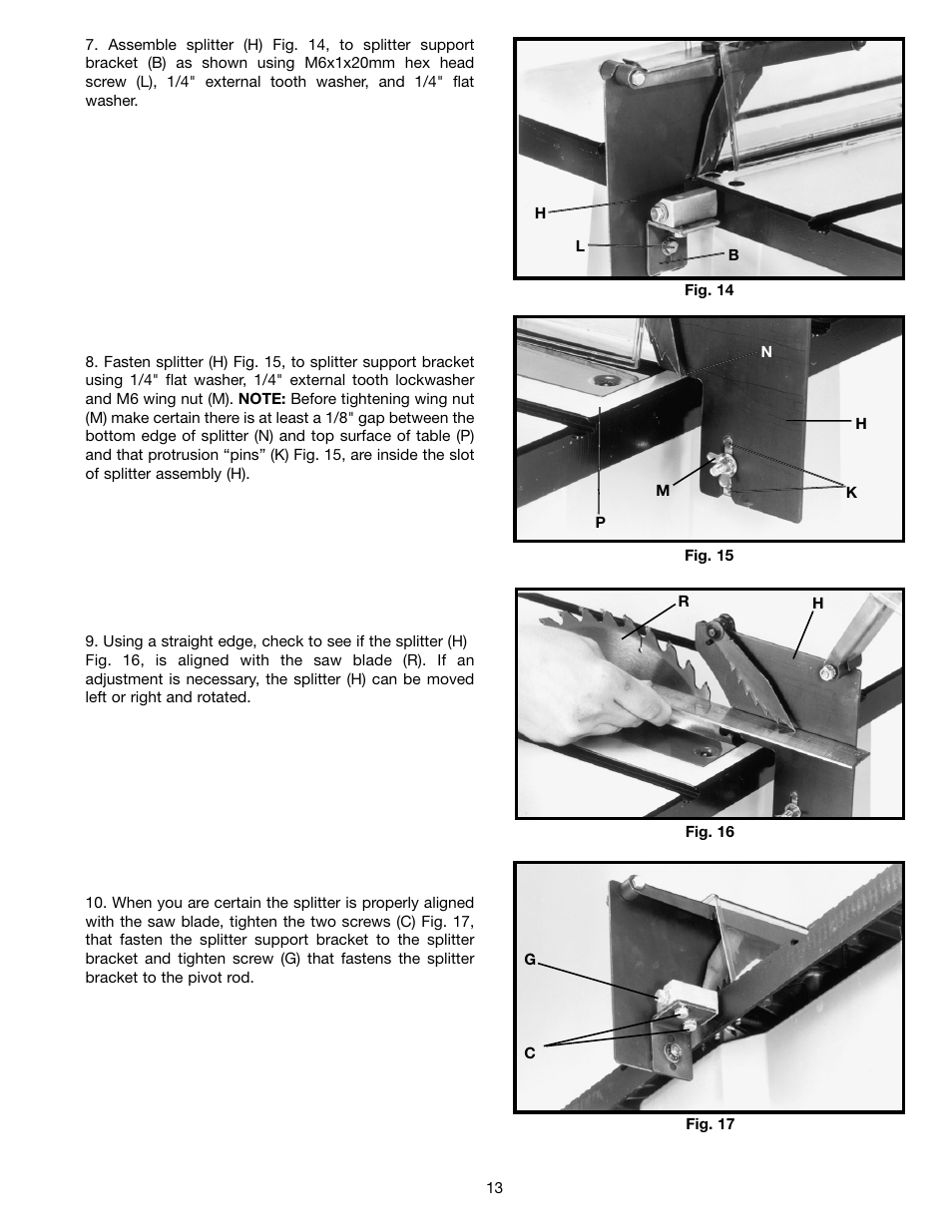 Porter-Cable (Model TS220LS) User Manual | Page 13 / 29