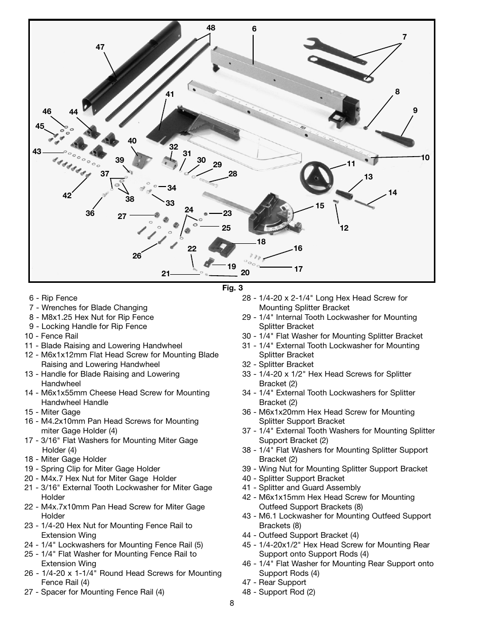 Porter-Cable (Model TS220LS) User Manual | Page 8 / 29