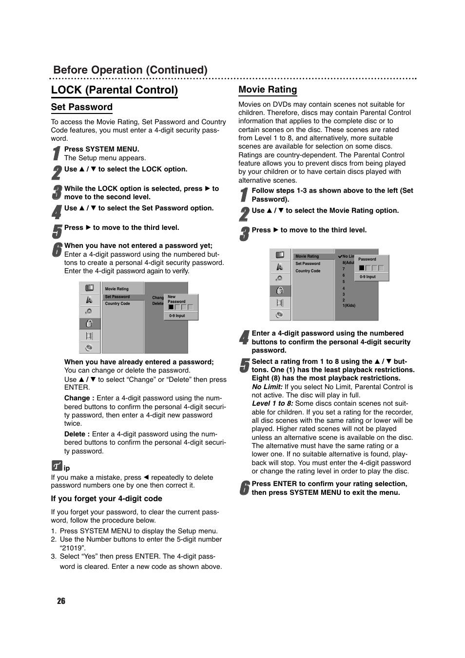 Porter-Cable DVDR630VR User Manual | Page 26 / 61