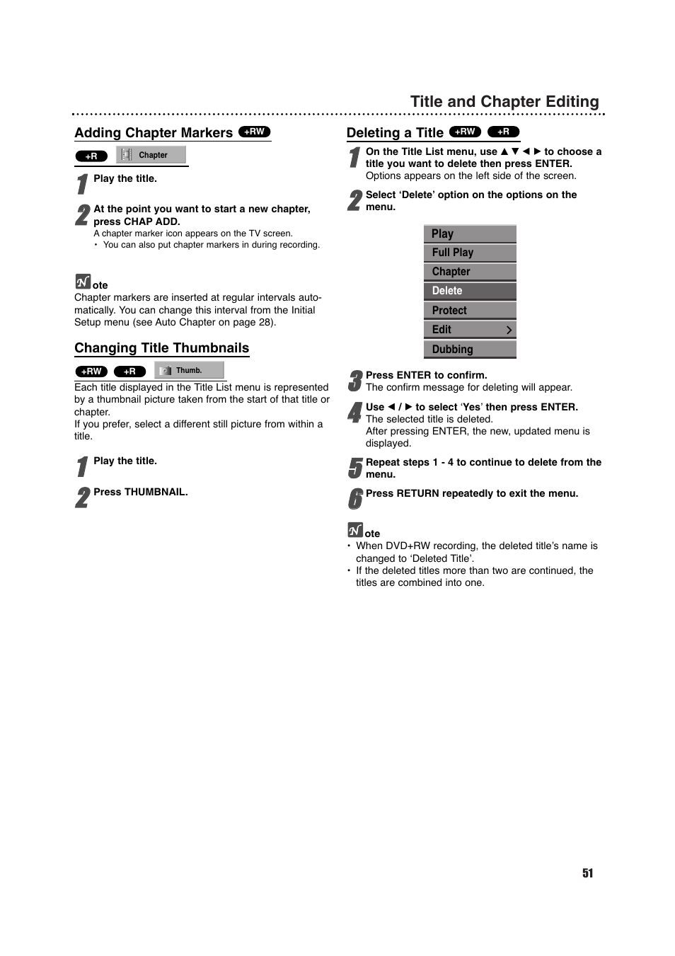 Porter-Cable DVDR630VR User Manual | Page 51 / 61