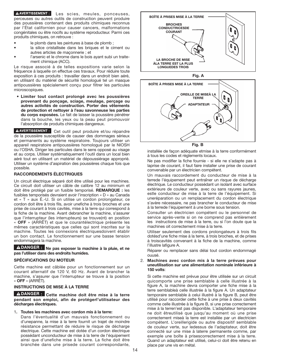 Porter-Cable PC305TP User Manual | Page 14 / 36