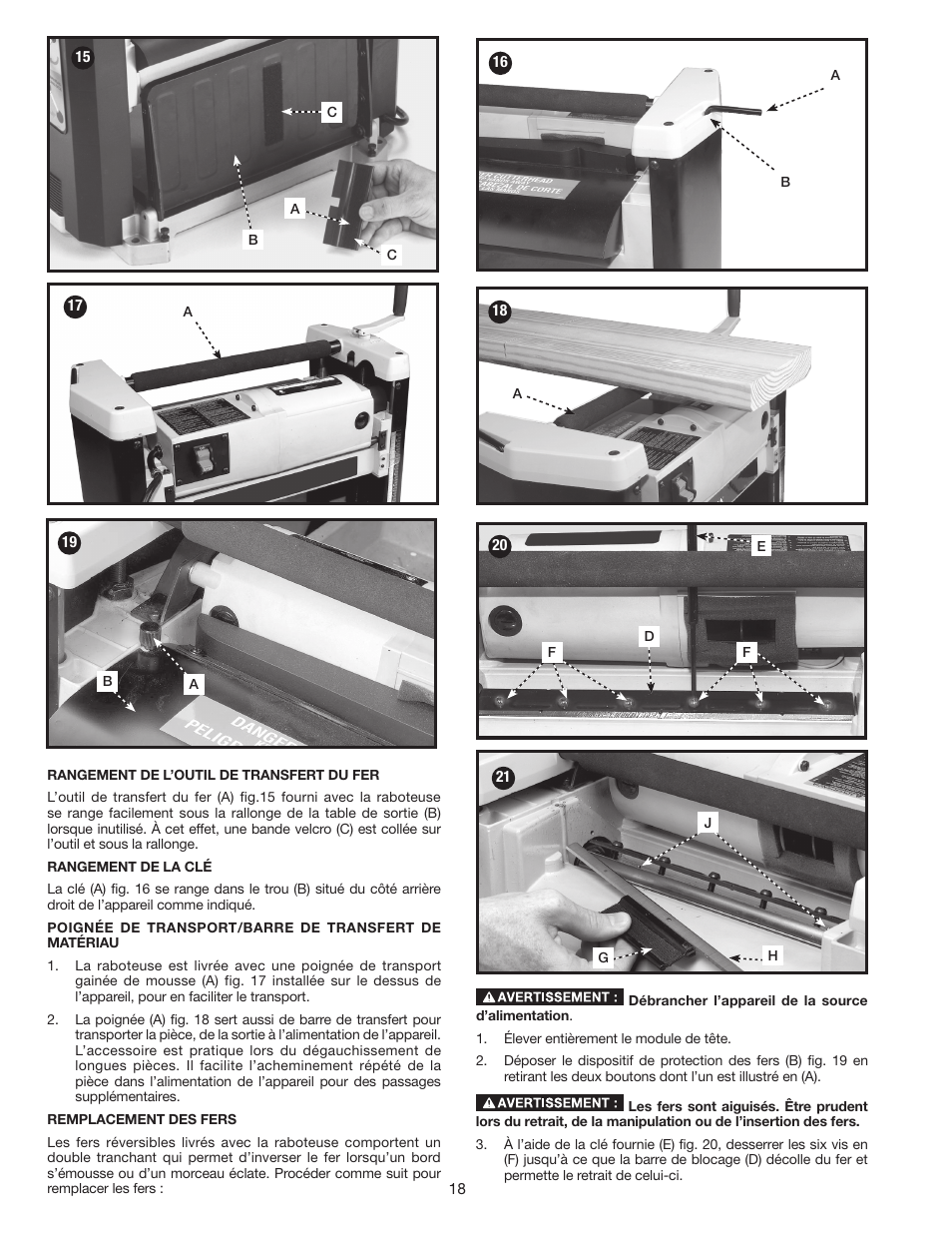 Porter-Cable PC305TP User Manual | Page 18 / 36