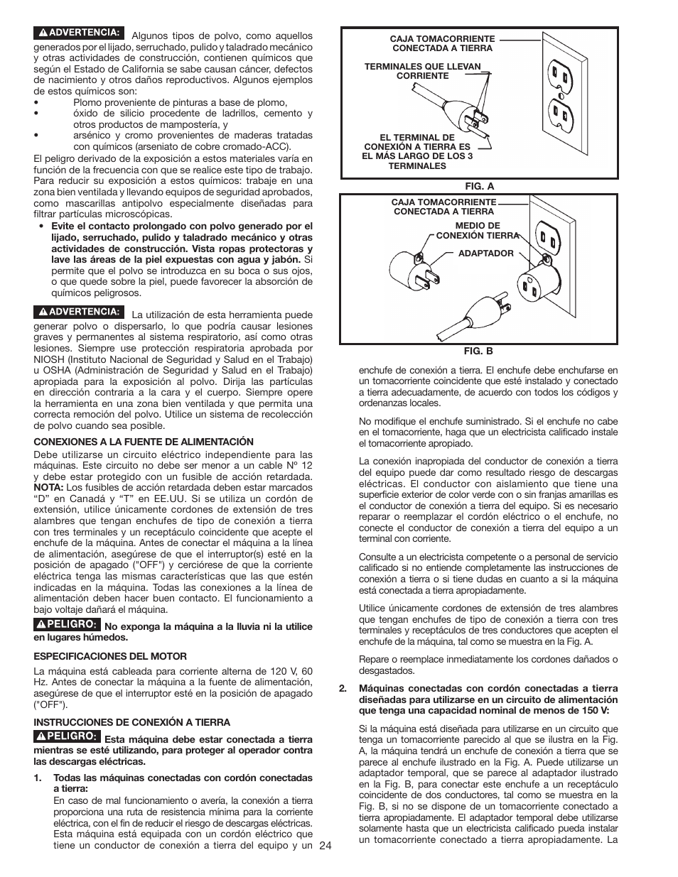 Porter-Cable PC305TP User Manual | Page 24 / 36