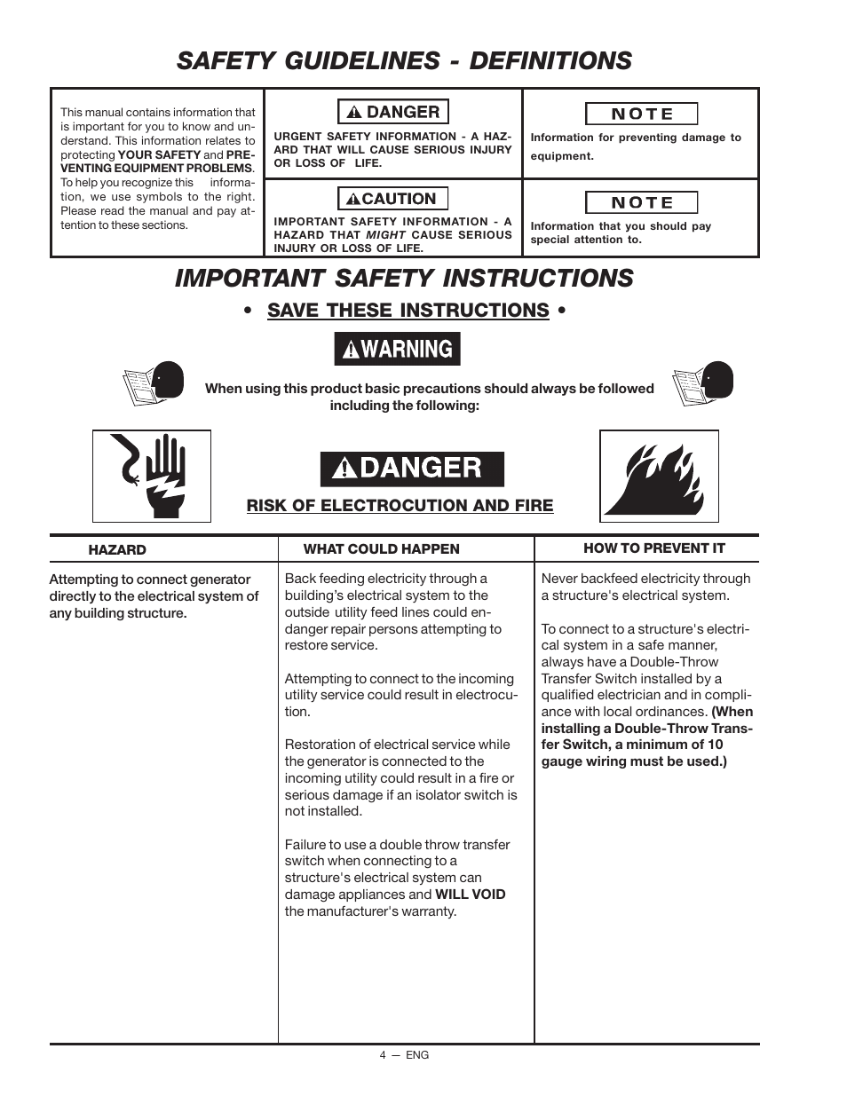 Save these instructions | Porter-Cable D21679-008-0 User Manual | Page 4 / 20