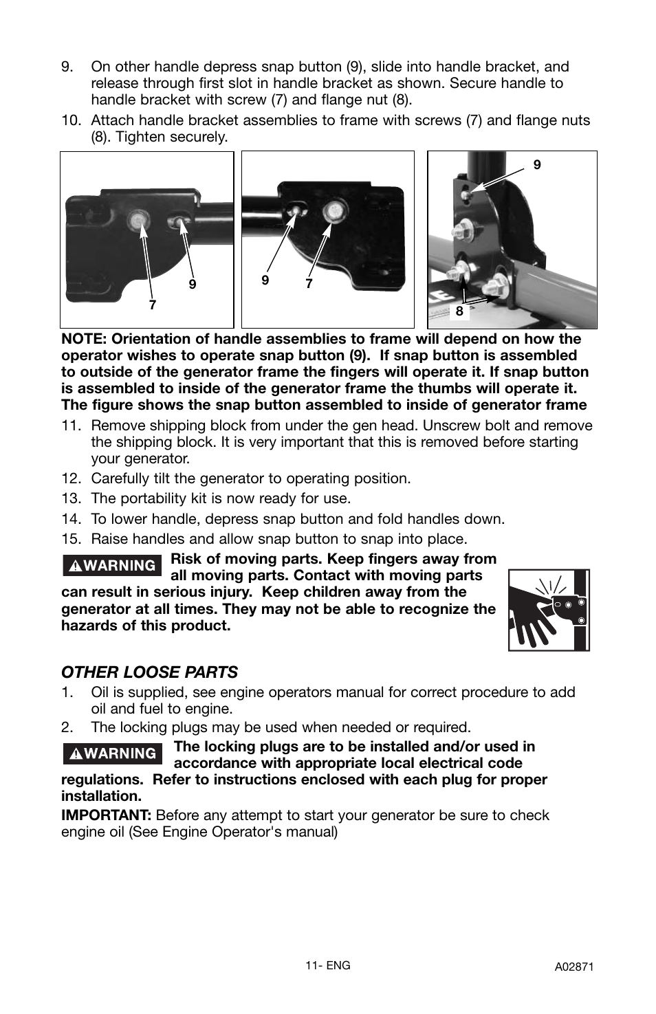 Other loose parts | Porter-Cable A02871-043-0 User Manual | Page 11 / 24