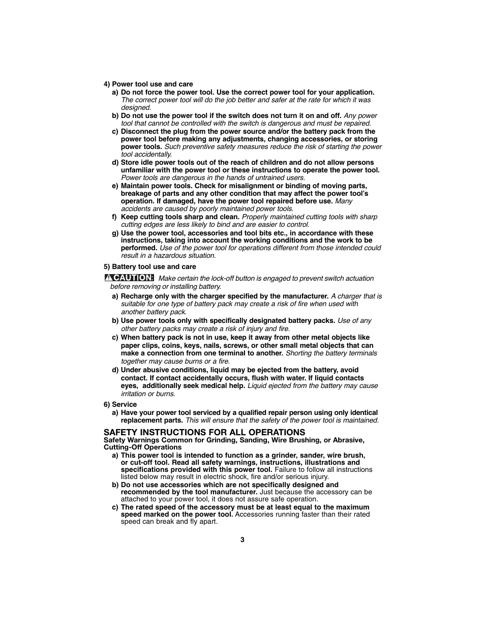 Porter-Cable PC1800AG User Manual | Page 3 / 72