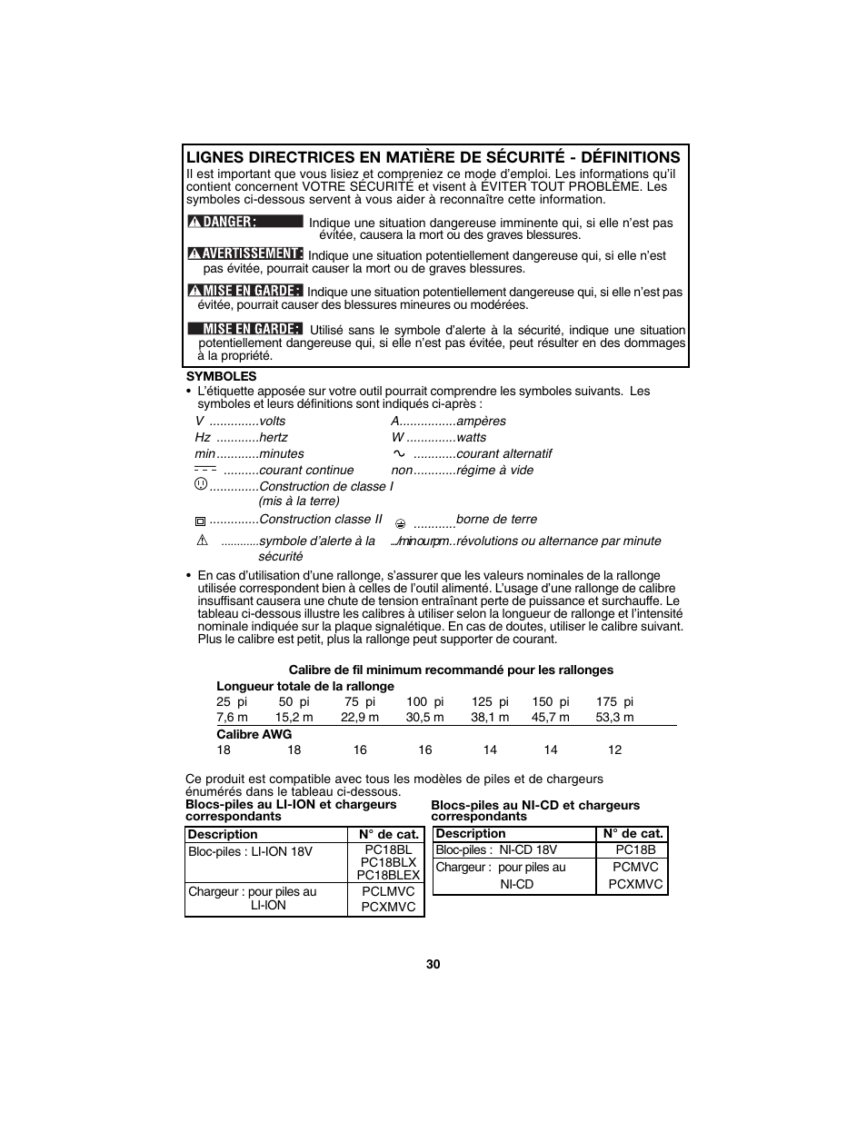 Porter-Cable PC1800AG User Manual | Page 30 / 72