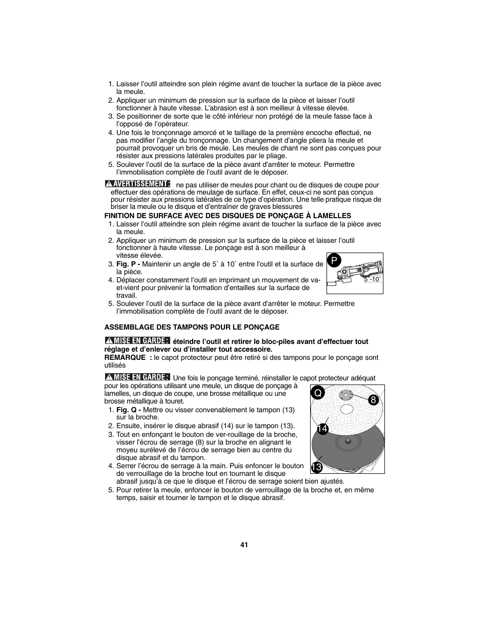 Porter-Cable PC1800AG User Manual | Page 41 / 72