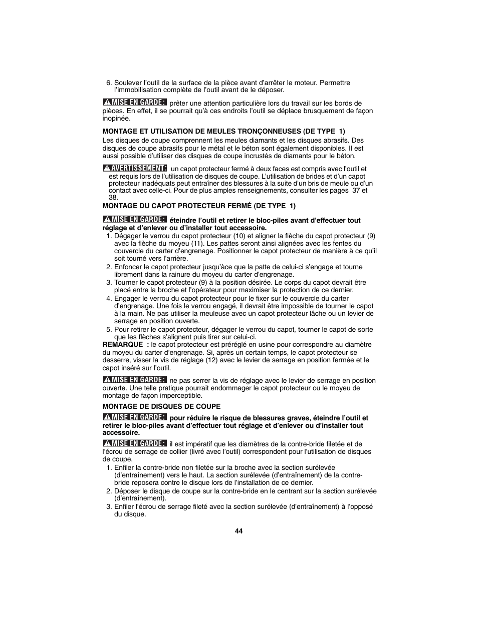 Porter-Cable PC1800AG User Manual | Page 44 / 72