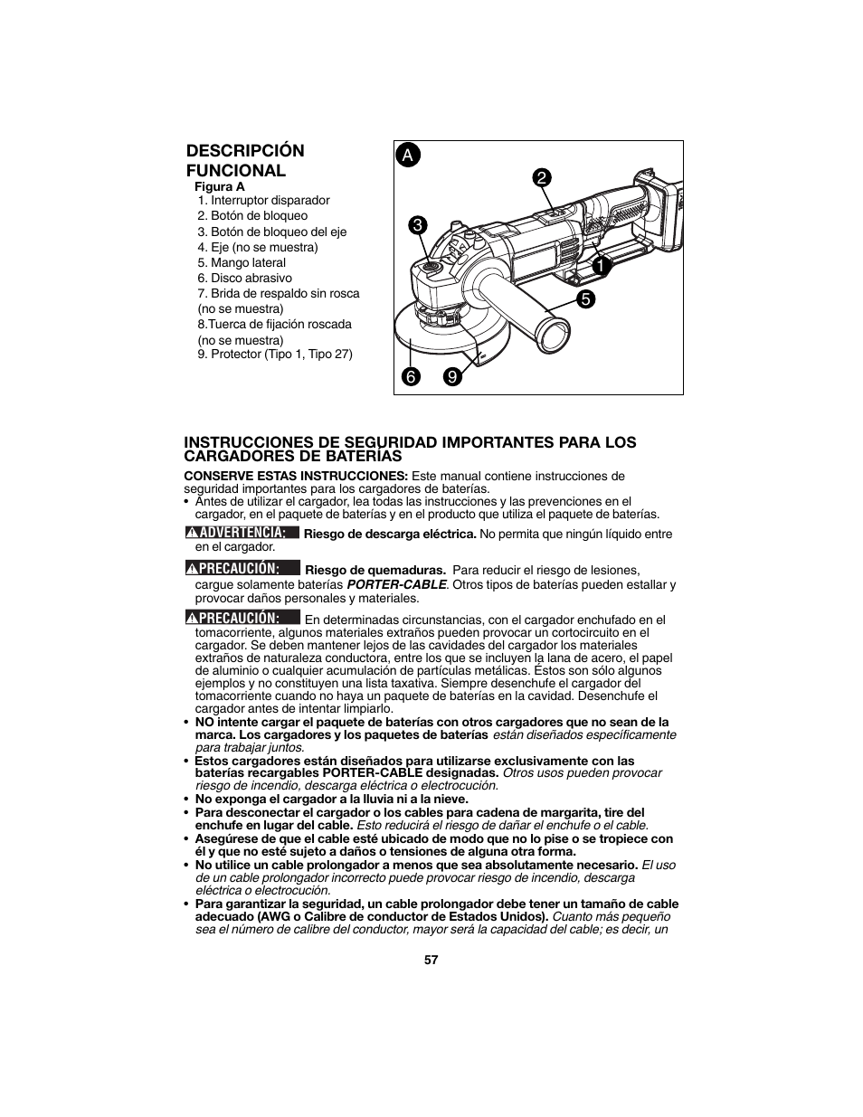 Porter-Cable PC1800AG User Manual | Page 57 / 72