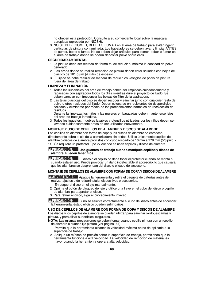 Porter-Cable PC1800AG User Manual | Page 68 / 72