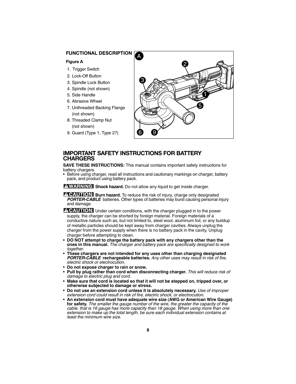 Porter-Cable PC1800AG User Manual | Page 8 / 72