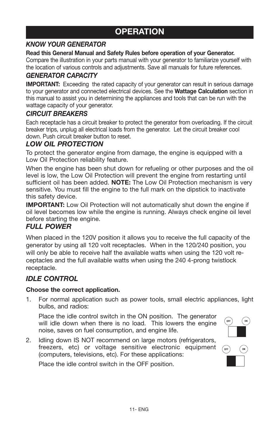 Operation | Porter-Cable H650IS-W User Manual | Page 11 / 24