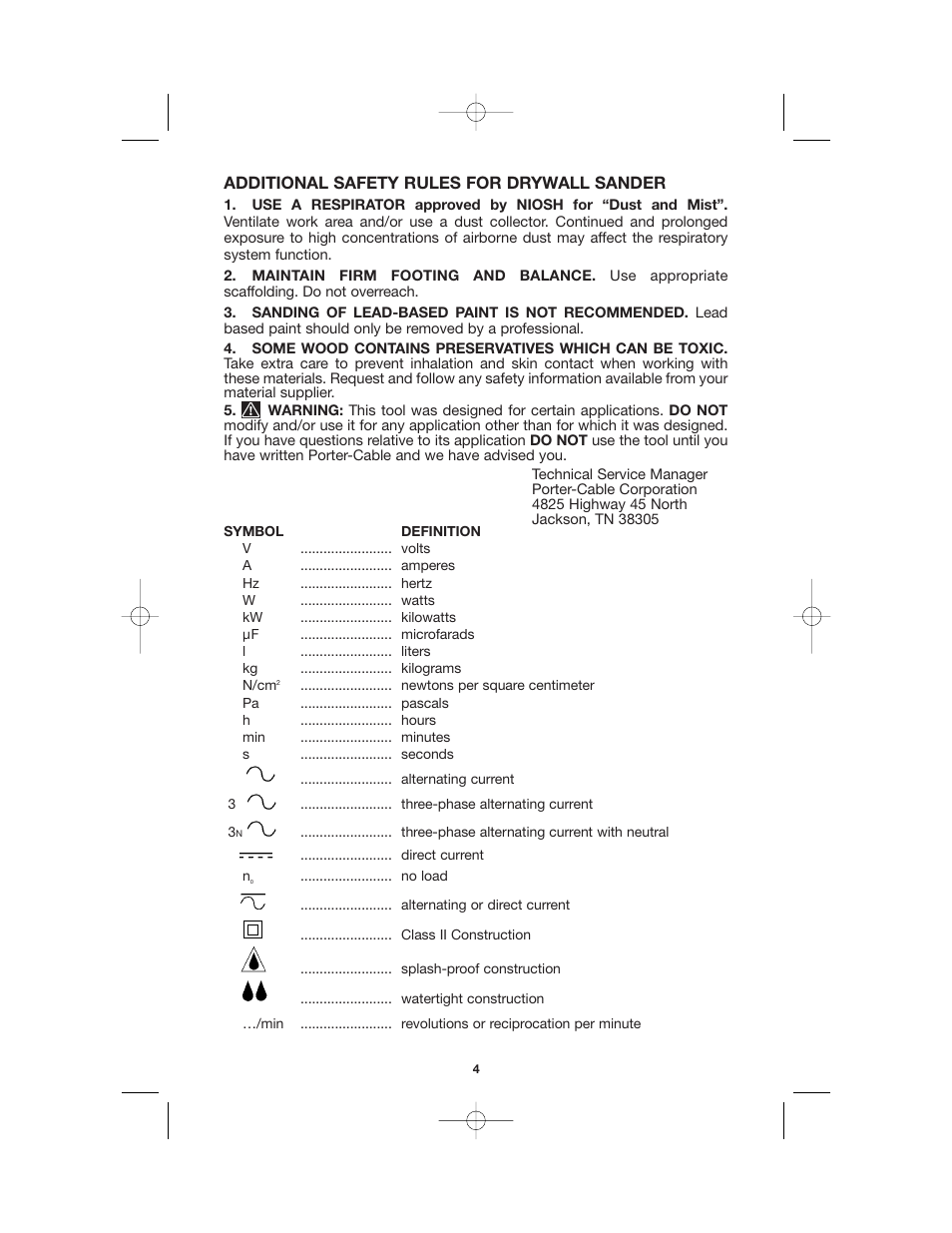 Porter-Cable 7800 User Manual | Page 4 / 15