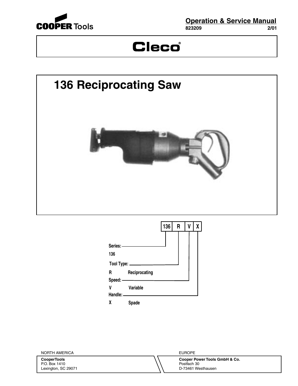 Porter-Cable 136 User Manual | 12 pages