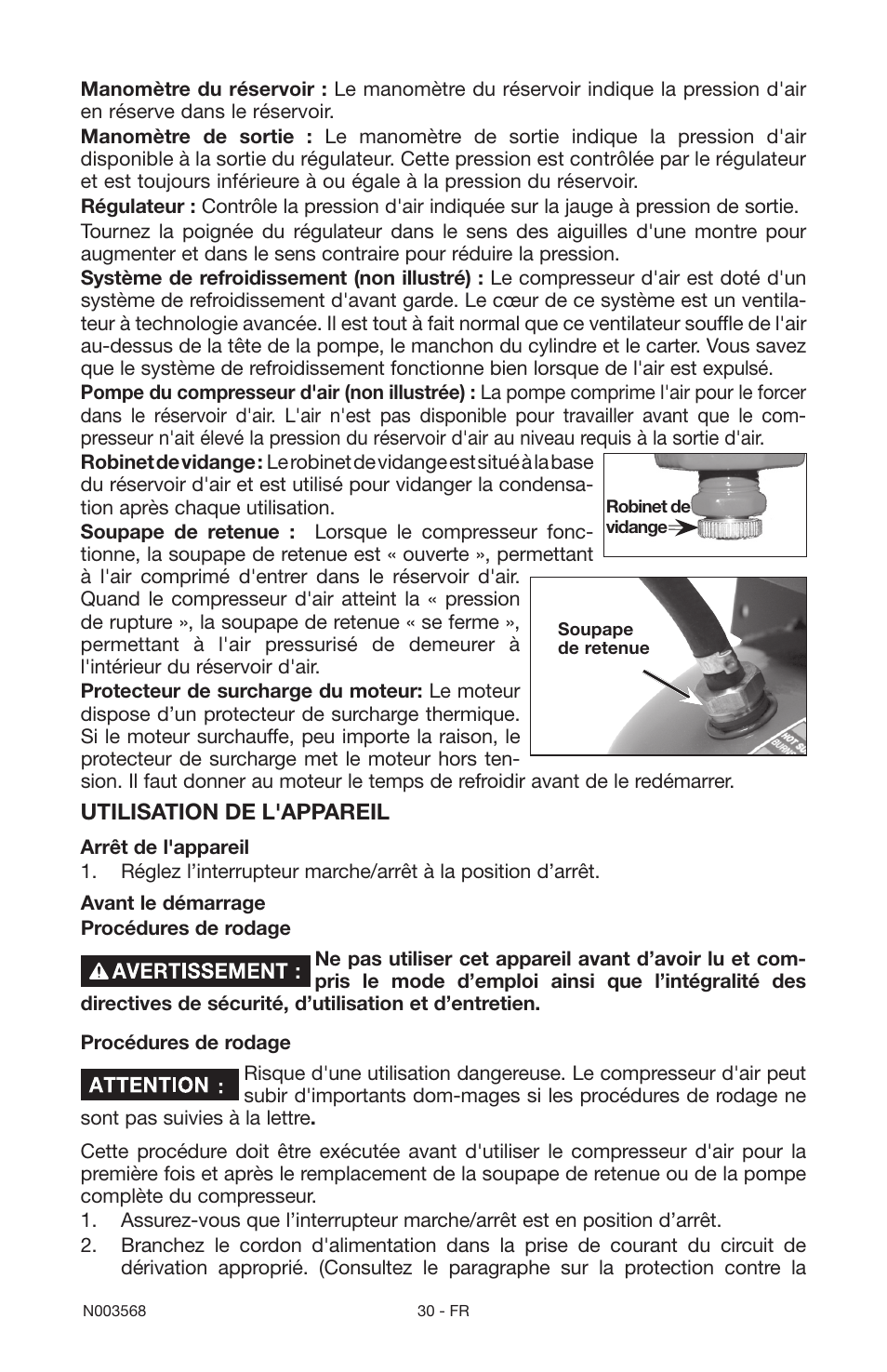 Porter-Cable N003568 User Manual | Page 30 / 64