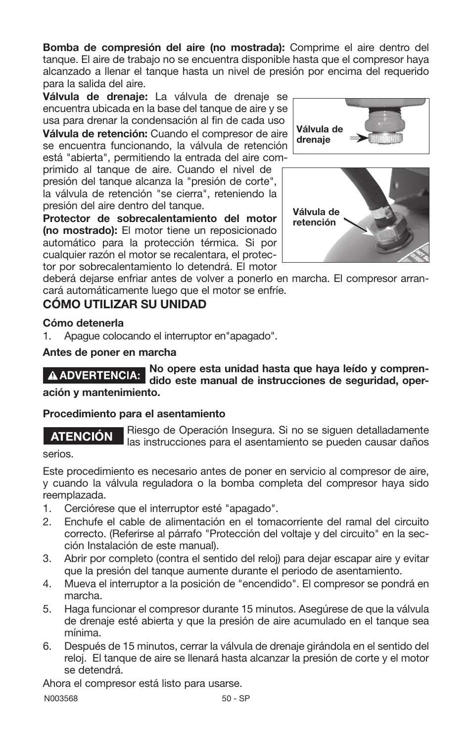 Porter-Cable N003568 User Manual | Page 50 / 64