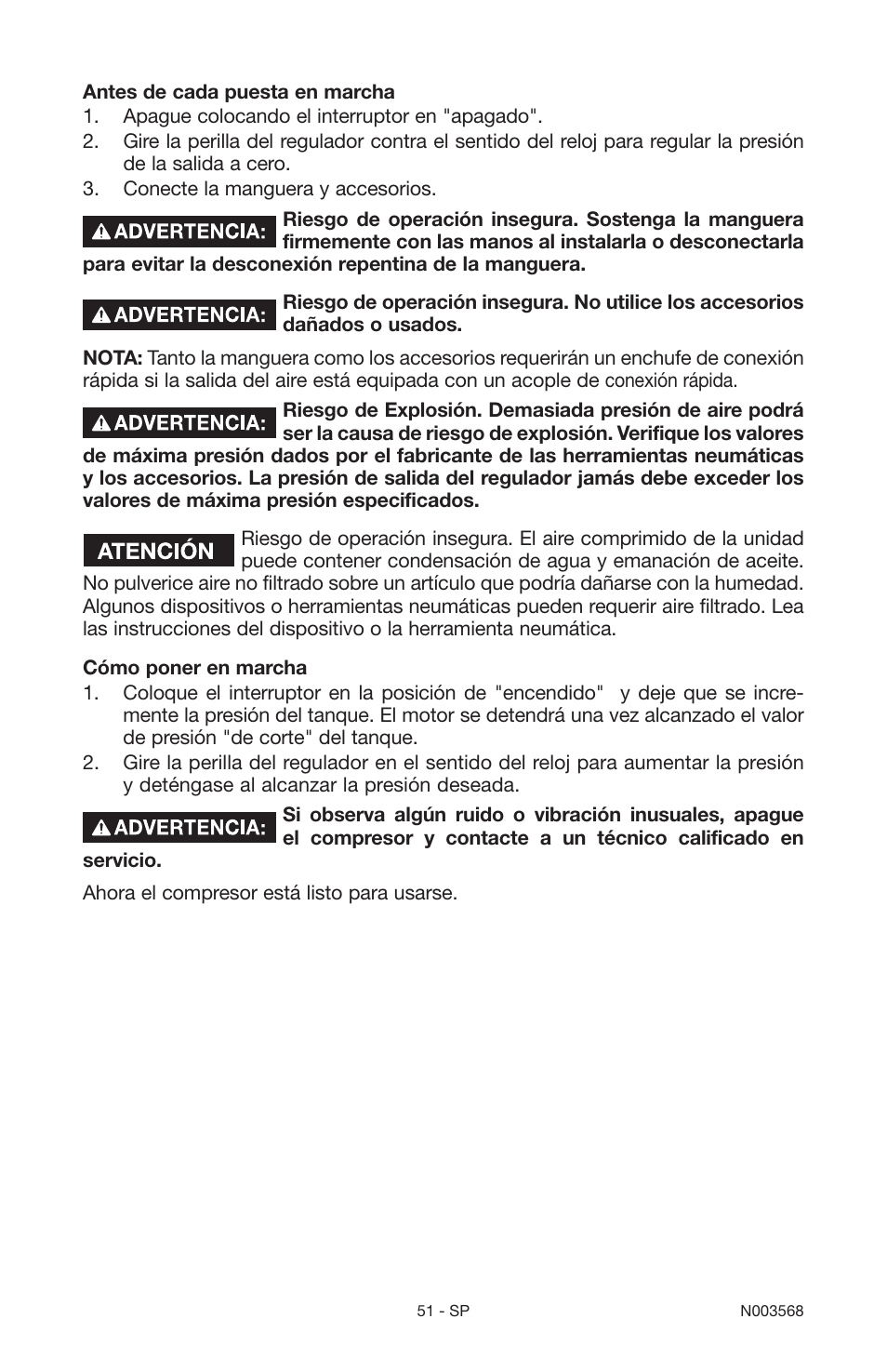 Porter-Cable N003568 User Manual | Page 51 / 64