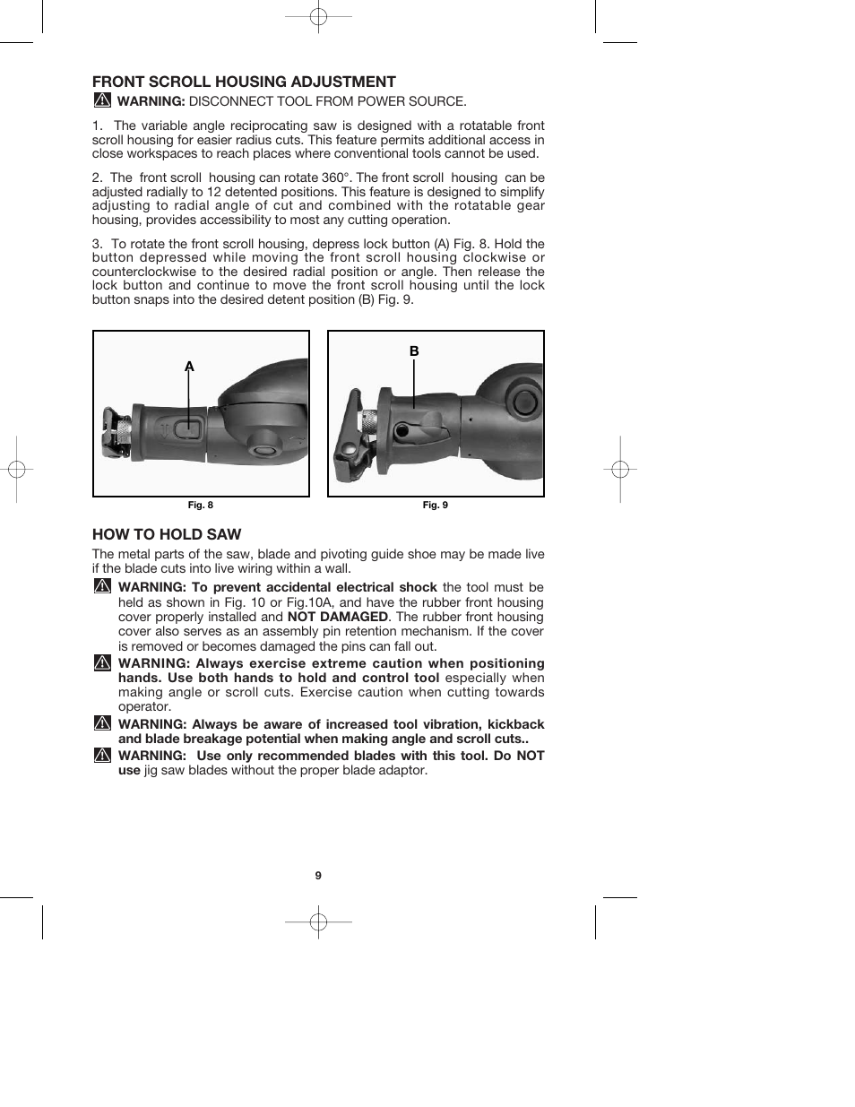 Porter-Cable TIGERCLAW 740 User Manual | Page 9 / 15