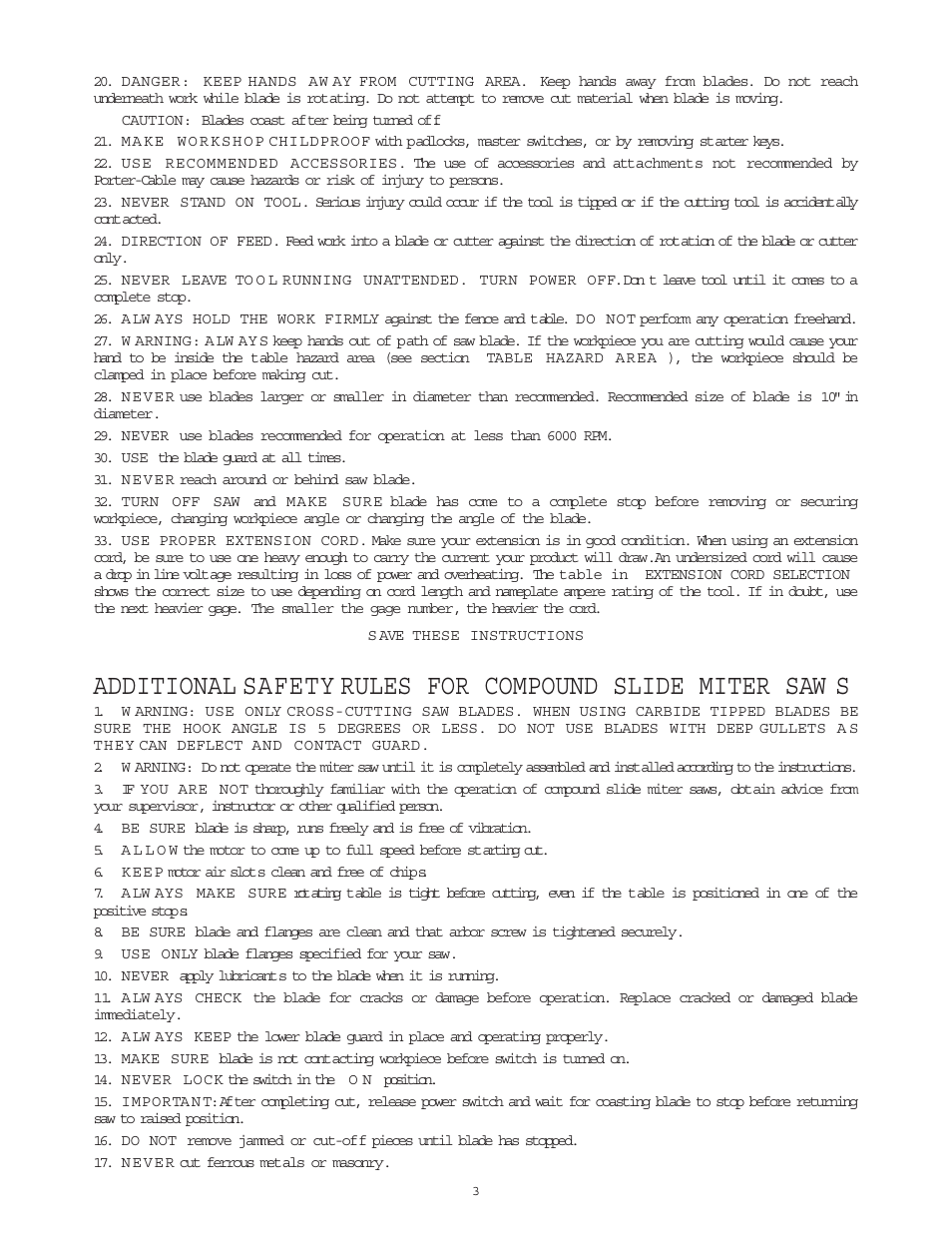 Porter-Cable 3807 User Manual | Page 3 / 19
