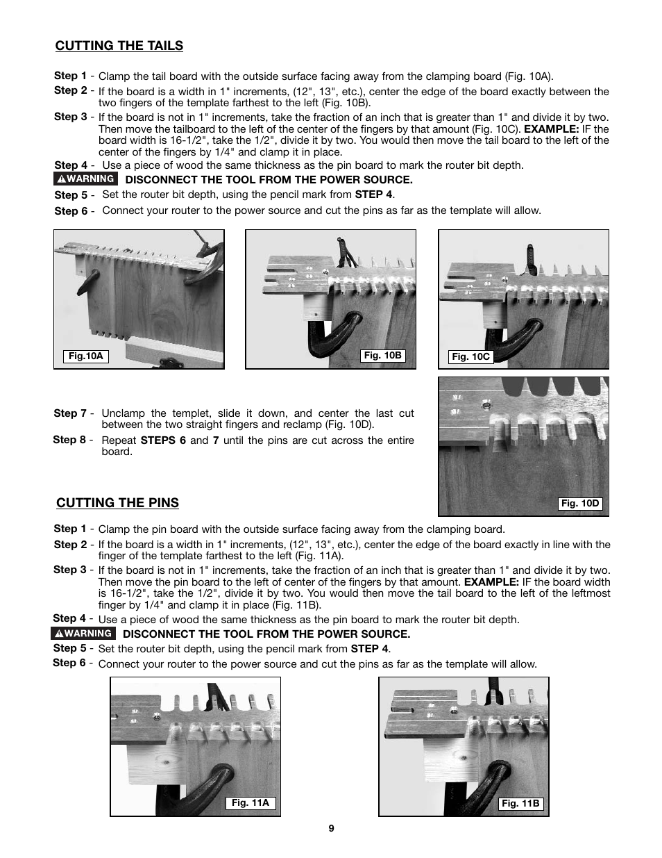 Porter-Cable 4212 User Manual | Page 9 / 44