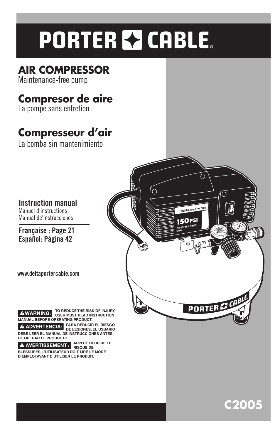 Porter-Cable 1000003754 User Manual | 64 pages