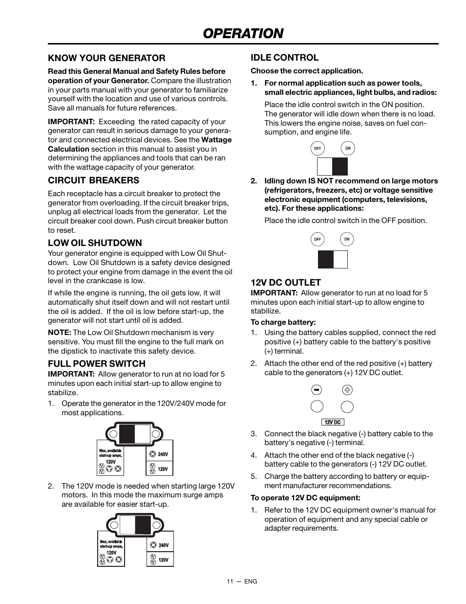 Operation | Porter-Cable H450CS User Manual | Page 11 / 20