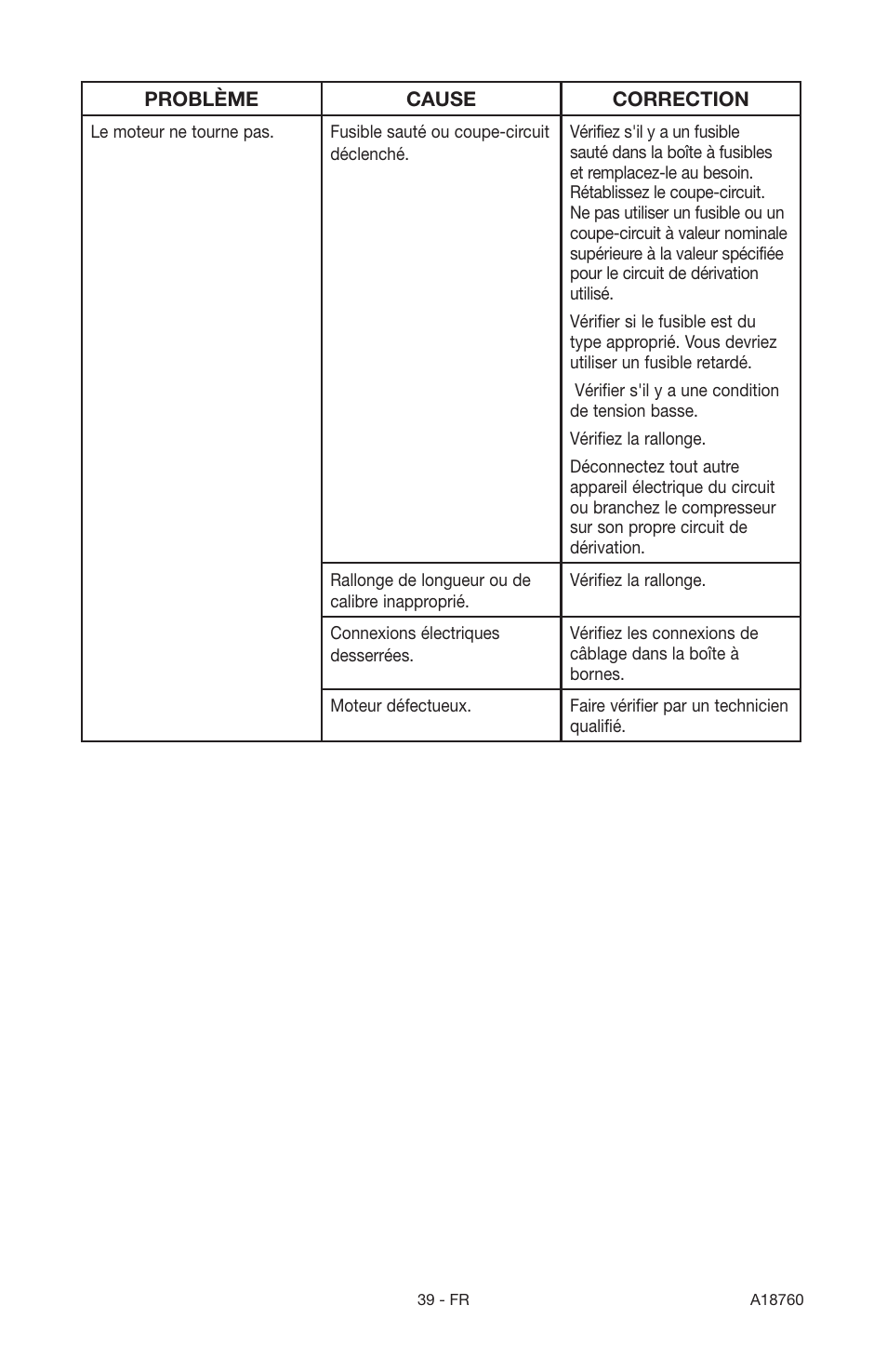 Porter-Cable A18760-1006-1 User Manual | Page 39 / 60