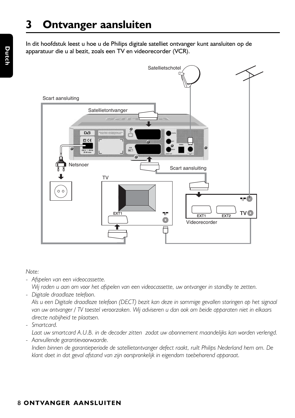 3 ontvanger aansluiten | Porter-Cable DSR2210 User Manual | Page 10 / 80